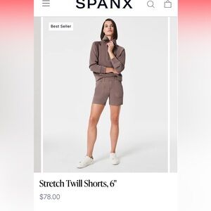 Soanx stretch twill shorts.